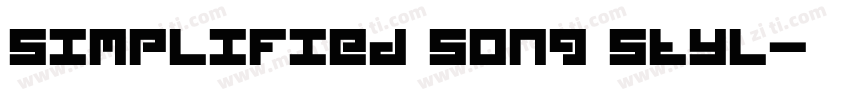 simplified song styl字体转换